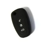 Husă din silicon pentru cheie briceag Ford Focus, 3 butoane, neagră