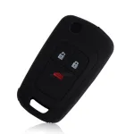 Husă din silicon pentru cheie tip briceag Opel Insignia, 3 butoane, neagră