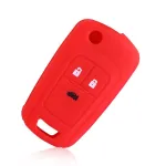 Husă din silicon pentru cheie briceag Opel Insignia, 3 butoane, roșie