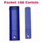 Pachet 100 carcase pentru cartelă interfon Electra cu cod de bare, cu capse