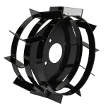 Roată metalică pentru motocultor Detoolz 3.50-6, aderență crescută pe teren greu