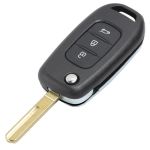 Carcasă cheie tip briceag compatibilă Renault Megane/Kadjar, 3 butoane, model nou