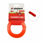 Fir pentru motocoasă Elefant, pătrat, 1,6 mm x 15 m, nylon rezistent