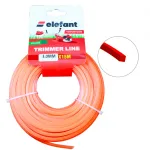 Fir tambur pătrat din nylon pentru motocoasă 3 mm x 15 m Elefant