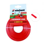 Fir tambur stea Elefant 3,5 mm x 15 m, nylon rezistent pentru motocoasa