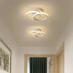 Lustră LED Vertex Circula 21W cu 2 cercuri, alb mat, 3 temperaturi de culoare