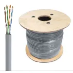 Cablu CAT6 UTP, 4x2x0.50mm CCA, rola 100m, gri SafetyGuard Surveillance