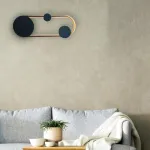 Aplica LED Gruvix 26W, auriu-negru, 3 temperaturi de culoare pentru interior