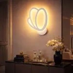 Aplică LED de perete Tulip 15W, 3 temperaturi de culoare 3000K/4000K/6000K, alb