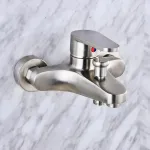 Baterie de baie din inox SUS304 satinat, 2 funcții, Korman Technik LY007