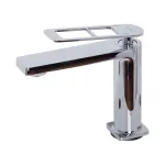 Baterie lavoar monocomandă Korman Technik, crom lucios, cartuș ceramic, alamă 17 cm