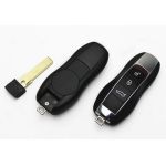 Carcasă cheie compatibilă Porsche Panamera/Cayenne, 3 butoane, cu lamelă