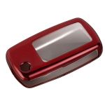 Husă cheie briceag TPU roșie, compatibilă VW Passat B5.5 și Golf MK5 (2/3 butoane)