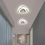 Lustră LED NEXA Triunghi 3D 40W, alb, cu 3 temperaturi de culoare