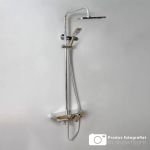 Coloană de duș din alamă sanitară, crom lucios, 3 funcții – Korman Technik SJG/2450