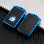 Husă cheie Volvo Smartkey TPU+PC albastră, compatibilă XC90 XC60 XC40 (2015+)