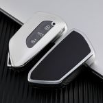 Husă cheie Smartkey pentru VW Golf 8 (MK8), TPU gri, protecție premium