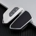 Husă cheie Smartkey pentru VW Golf 8 (MK8), TPU gri, protecție premium