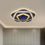 Lustră LED Nexa 3D 39W, Ø23 cm, 3 nuanțe de lumină (rece/caldă/neutră), alb mat