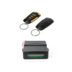 Modul de închidere centralizată cu telecomandă, 4 butoane, galben/negru