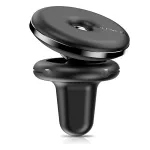 Suport auto magnetic Floveme negru pentru grila de ventilație, cu suport cablu