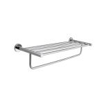 Suport pentru prosoape din inox SUS304, crom lucios, 58 cm, pentru baie
