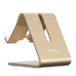 Suport telefon pentru birou din metal, auriu, stabil si elegant
