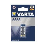 Baterii Varta AAAA (LR61) alcaline 1.5V, set 2 bucati pentru dispozitive compacte