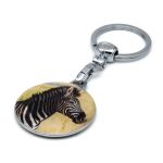 Breloc Metalic-Epoxy Zebra