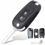 Carcasă cheie tip briceag compatibilă Opel Astra K, 2 butoane, lamelă HU100