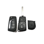 Carcasă cheie tip briceag compatibilă Toyota, 2 butoane, suport baterie, lamelă VA2T