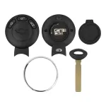 Carcasă cheie compatibilă Mini SmartKey, 3 butoane, cu suport baterie și lamelă