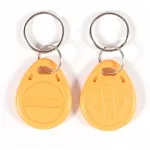 Set 100 cartele TAG RFID clonabile 125 kHz, galbene, pentru control acces
