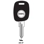 Cheie auto Dacia DAC2P fără locaș cip, model OEM pentru înlocuire