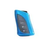 Husă cheie Lexus SmartKey albastră din TPU+PC, protecție premium pentru telecomandă