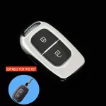 Husă cheie TPU gri compatibilă Dacia Logan/Duster/Sandero 2 butoane (2014-2022)