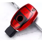 Husă cheie SmartKey Mercedes-Benz, TPU roșie, 2 butoane, finisaj premium