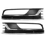 Set grile bară față VW Passat B7 2010–2015 cu locaș proiectoare, crom