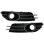 Set grile bară față Audi A6 C7 (4G) 2011-2014, cu locaș proiectoare și Cruise Control