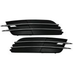 Set grile bară față Audi A6 C7 (4G) 2011–2014, fără locaș proiectoare, crom