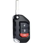 Carcasa cheie tip briceag pentru Jeep Wrangler/Gladiator 2018-2023, 3 butoane