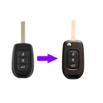 Carcasă cheie tip briceag pentru Dacia Logan/Sandero/Duster, VA2, 3 butoane (2023–2026)