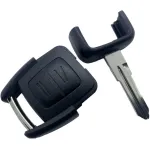 Carcasă cheie compatibilă Opel Astra G, 2 butoane, lamelă HU46 șanț stânga