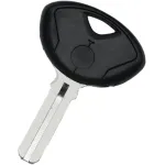 Cheie motocicletă BMW cu locaș pentru cip, neagră, compatibilă OEM