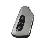 Husă cheie auto TPU compatibilă VW Golf 8 SmartKey 3 butoane, gri închis