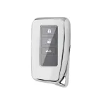 Husă cheie Lexus Smartkey din TPU, silver – protecție premium pentru telecomandă