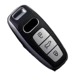 Husă cheie Audi SmartKey pentru Q8, A8, A6 C8 (2019+), TPU premium, gri