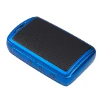 Husă cheie Mazda CX-30 Smartkey, 3 butoane, TPU cu aspect piele, albastru