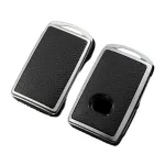 Husă pentru cheie Mazda CX-30 Smartkey, 3 butoane, TPU aspect piele, gri