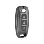 Husă cheie Nissan Qashqai 2022-2025 Smartkey, 3 butoane, TPU gri premium
